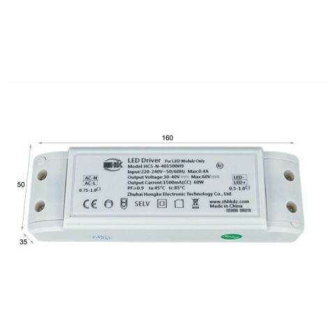 Led Driver CC 60W 1500mA o 30W 750mA 30V-40VDC Alimentatore Corrente Costante Per Pannello Led CCT 60X60cm 120X30cm