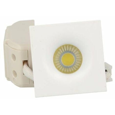 Mini Faretto LED incasso quadrato Orientabile 3W Cob led