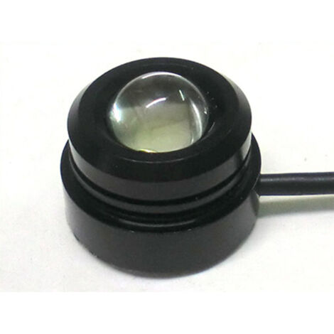 Power Led A Bottone 1,5W 12V Bianco Freddo Dissipatore Alluminio Per DRL Daylight (1/3)