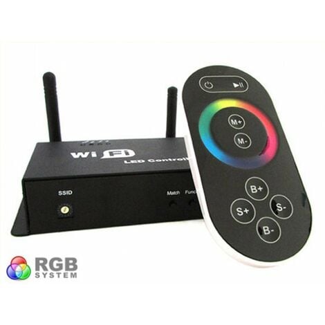 WiFi Single Point Controller Centralina RGB Led Telecomando Touch Wireless  Interfacciabile Con Iphone Smartphone Android WF100