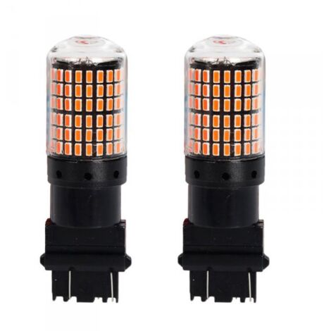 2 Pezzi 3157 T25 P27/W 65mm Lampade LED Auto Camion 12V 24V Canbus 144 SMD 3014 300lm 10W/3W Rosso