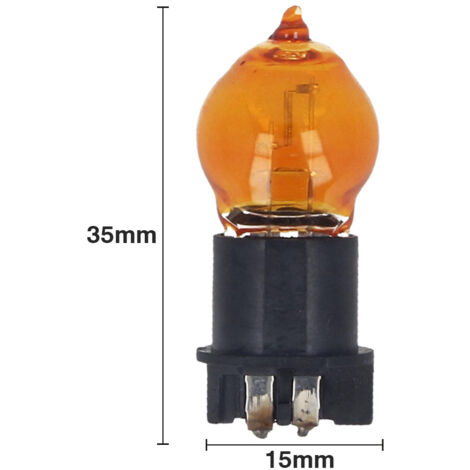 2 PZ Lampada Alogena PWY24W 12V 24W Amber WP3.3x14.5-4 Compatibile Philips