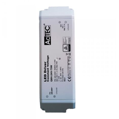 Alimentatore Trasformatore CV 75W 24V 3,1A Tensione Costante 184X61X32mm
