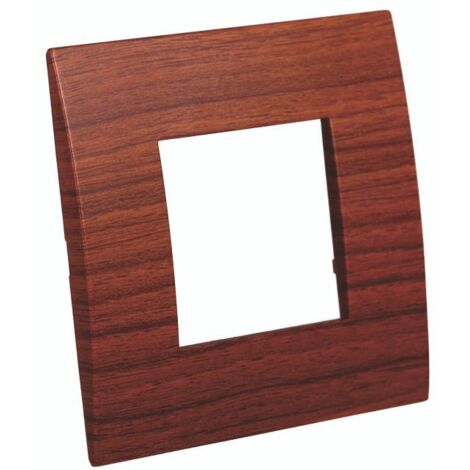 Placca Plastica Serie Venus 2P Colore Radica Compatibile Con Vimar Arke (1/4)