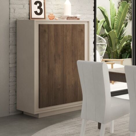 Contenitore 2 ante Open 106x40x171h colore cashmere e noce mercure (1/3)