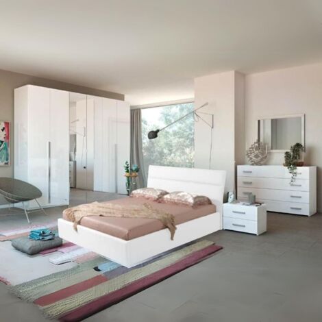 Camera da letto Nerano bianco laccato