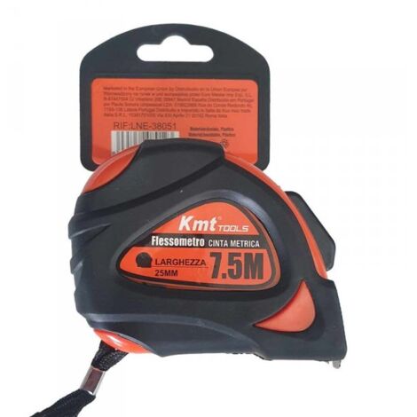 Flessometro Professionale Metro a Nastro Autobloccante Clip per Cintura e Puntina Magnetica 7,5M