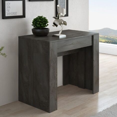 Consolle allungabile Luka 90x51,6x76,6H cm colore ossido
