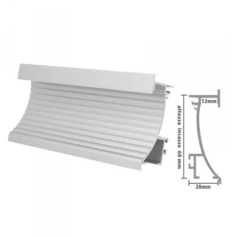 Profilo Da Incasso 2 Metri Per Cartongesso Slim In Alluminio Per Striscia Led - Foto 11