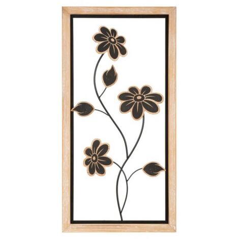PANNELLO IN FERRO E LEGNO GIRISH -B- CM 30X2,5X60 (1/5)