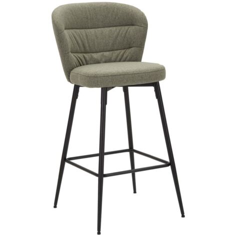 SGABELLO BAR LOSANNA VERDE SET 2 PZ CM 52X59X108 (1/5)