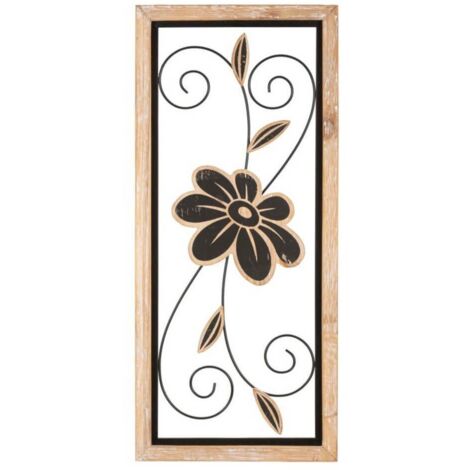PANNELLO IN FERRO E LEGNO KOMAN -A- CM 26X2,5X60 (1/5)