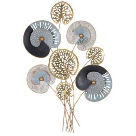 Pannello con fiori decorativi in ferro per decorazioni ambienti (1/5)