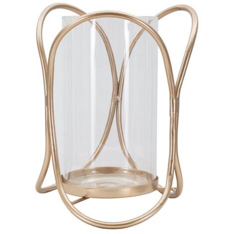 Lanterna Vintage In Metallo Nero Con Vetro E Candela LED A Timer, 32 Cm, Portatile Con Manico, Per Interni/esterni, Decorazione Matrimoni E Casa - 4