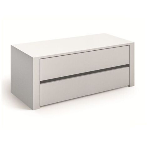 Cassettiera interna per armadio 2 cassetti colore bianco 83,6x44,5x43H Alice836