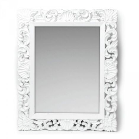 Specchio Da Parete Lima Con Cornice | Bianco Lucido 139x55 Cm | Moderno E Facile Da Pulire | Made In Germany - Foto 10