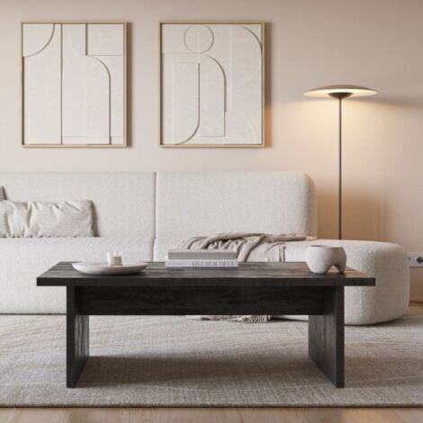 Tavolino Basso Da Salotto Moderno 63x54x45 Axel Rovere E Antracite