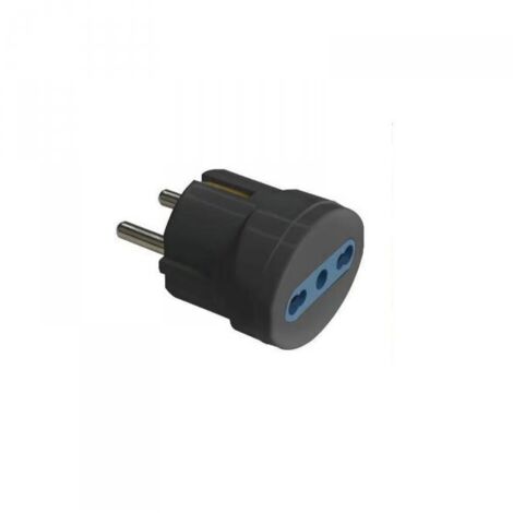 Spina Elettrica Bipolare Con TTL In Gomma Termoplastica – 16A 250V, Colore Nero, Qualità Robusta