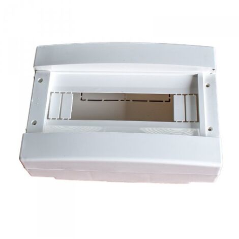 centralino da parete senza portello 12 moduli, grigio RAL 7035, 1250x215x95 mm, IP40, ideale per installazioni elettriche interne