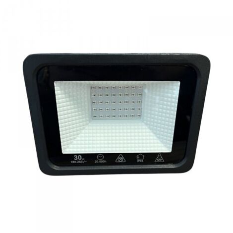 Faro Led Flood Slim Red 30W 2850 Lumen Rosso 90LM/W AC 220V 50Hz Nero IP65