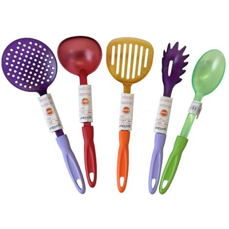 AVANA Set di utensili da cucina in silicone, 10 pezzi, resistenti al calore pinze antiaderenti, frusta, pennello da forno, spatola - colore nero