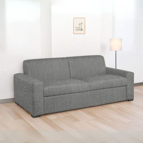 Divano letto Flash posti con rete elettrosaldata in Barrel 83 ash