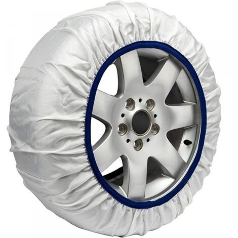 Calze Da Neve Omologate EN 16662-1 Per SMART Fortwo Dal 2014, Misura 185/60 R15, Montaggio Rapido 30 Secondi, Antiscivolo E Riutilizzabili