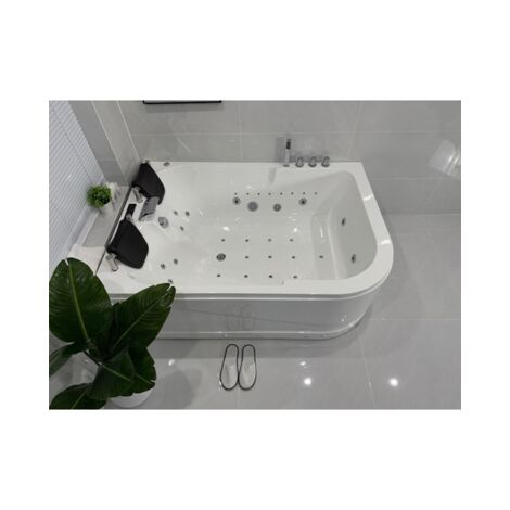 Vasca Idromassaggio Due Posti Rettangolare Riscaldatore Full 170x120cm Dx Sicorage Gruga