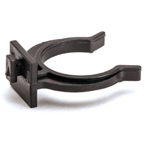 Gancio fissaggio per zoccolo in pvc colore nero (1/2)