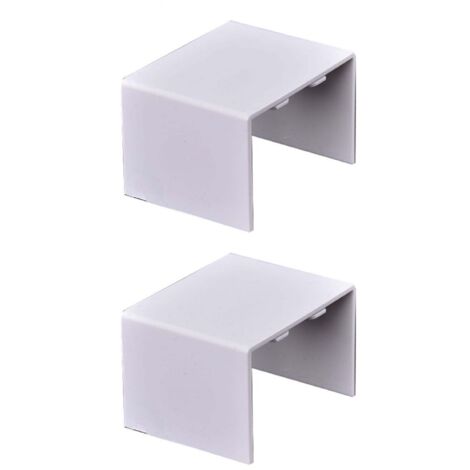 2 Pezzi Connettore Lineare Per Canaline Passacavi 60X40mm, Colore Bianco (1/3)