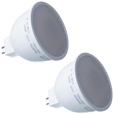 2 Pezzi Lampada Led MR16 8W 12V 720LM Bianco Neutro 4200K