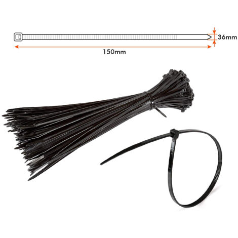 Fascette Stringicavo Nere 100mm - Confezione Da 100 Pezzi Per Fissaggi Resistenti - Foto 4