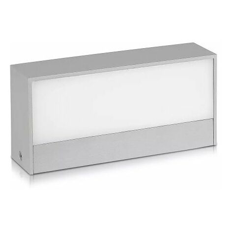 Lampada LED da Muro Angolare 12W v-tac Colore Grigio 4000K IP65 SKU