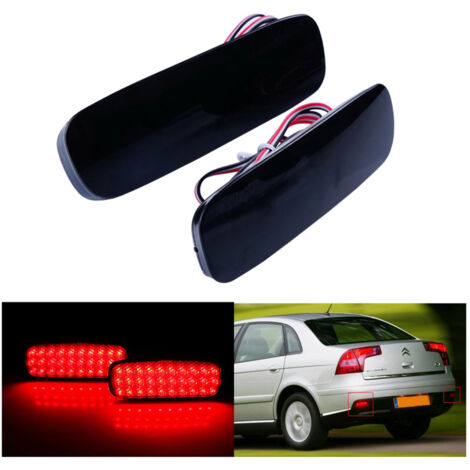 Kit 2 Fanali Posteriori A Led Nero Fume Per Peugeot 107 206 607 Expert Fiat Scudo Citroen