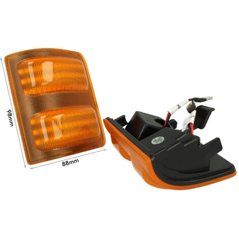 Kit Freccia Laterale a Led Side Marker Dinamica Lente Arancione Ford F-250 F250 F350 F450 F550 2008-2016 OEM 1448141 1448140 (1/3)