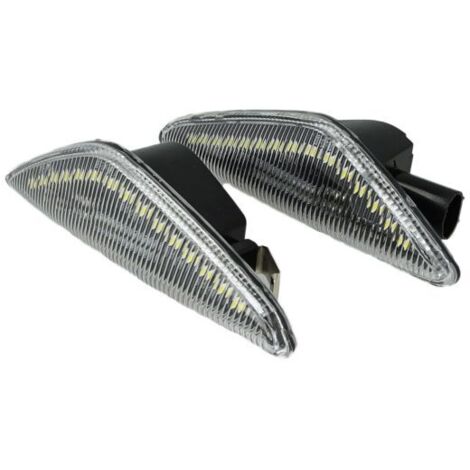 Kit Freccia Laterale a Led Side Marker Lente Trasparente Luce Arancione Per BMW X5 E70 X3 F25 X6 E71 E46 OEM 63137171007 63137171008