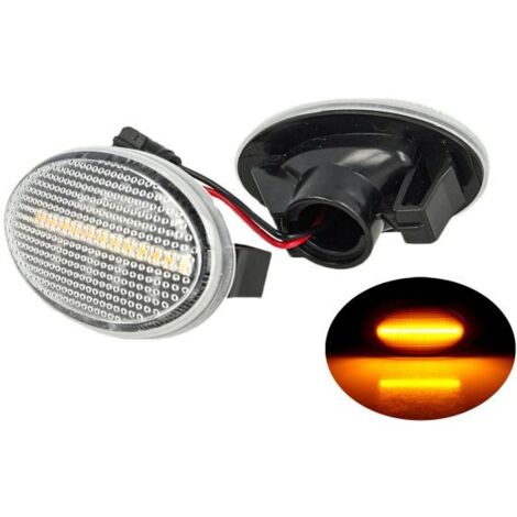 Kit Freccia Laterale a Led Side Marker Lente Trasparente Luce Arancione Per Mercedes Benz Viano Vito W639 Classe A W168 (1/3)