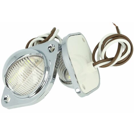 Mitepek - 10 Pezzi Fanali Laterali Led 24V 12V Colore Rosso Per Luce  Ingombro Cortesia Targa Cupola Cappa Camion Rimorchio Caravan Furgone