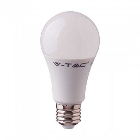 V-TAC VT-2211 lampadina led smd 11W E27 A60 bianco freddo 6400K con sensore a microonde - movimento e crepuscolare - SKU 2765