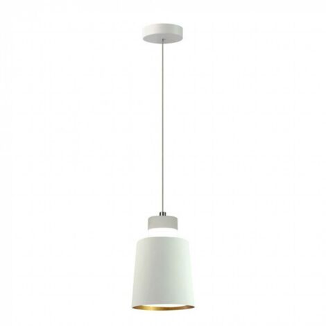 Lampadario Led a Sospensione Coppa Campana in Metallo 7W 4000K Colore Bianco Con Plexiglass SKU-3929 (1/5)