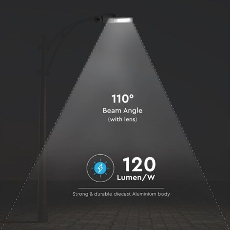 Lampione Stradale Led 30W 4000K 120lm/W Street Lamp Per Strada Giardino Villa IP65 SKU-21956