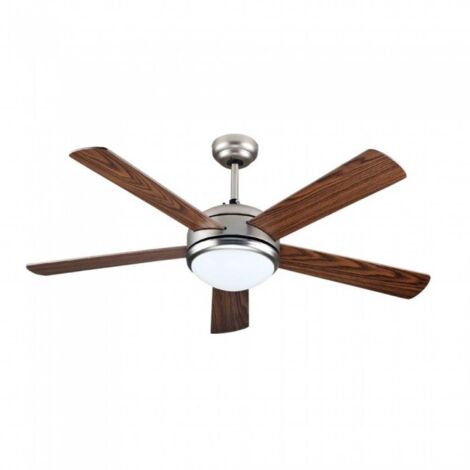 Ventilatore da Soffitto Luce Led 15W CCT 5 Pale Diametro 132cm Telecomando SKU-7913 (1/5)