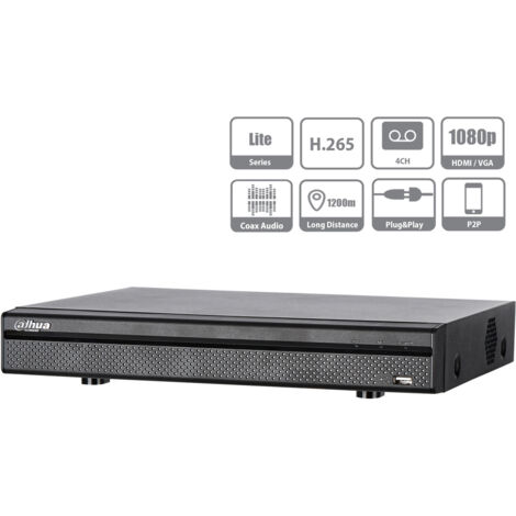 Videoregistratore XVR DVR NVR 4 Canali Penta-brid 1080P Mini 1U 4CH@5MP 5 In 1 HDCVI CVBS AHD TVI IP H.265+ DAHUA XVR5104H-X1 (1/3)