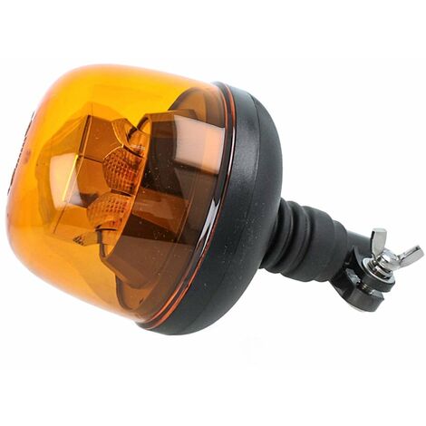 Lampada Luce Lampeggiante Led Rotante Strobo Arancione Magnetico 12V 24V  Segnalazione Emergenza Per Auto Trattore Omologato