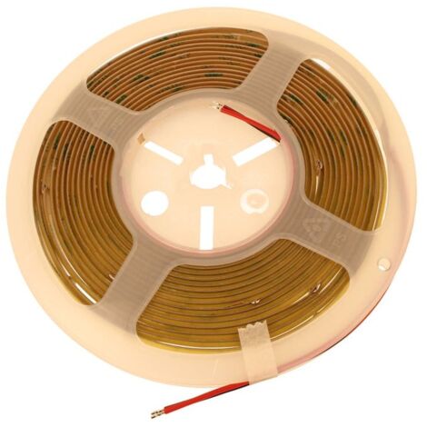 Bobina Striscia LED COB 528 24V, 10W/M, Dimmerabile PWM, Tagliabile Ovunque, IP20, Efficienza 95lm/W, CRI90, CE, Durata 30000 Ore, 6500K Bianco Freddo MS12636 (1/3)