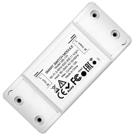 Interruttore WIFI 10A WIFI 2.4G TUYA, Smart Life 10A AC 90-250V 50/60HZ 2200W (1/3)