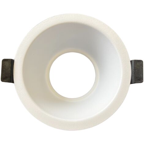 Porta Faretto Da Incasso Bianco, Per Led GU10 MR16 Rotondi, Foro 75mm, 96X60mm, Profondo Effetto Retroilluminato (1/3)