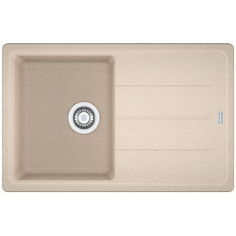 Lavello 1 vasca Franke Boston BFG61178 con gocciolatoio reversibile 78x50 cm. colore avena (1/2)