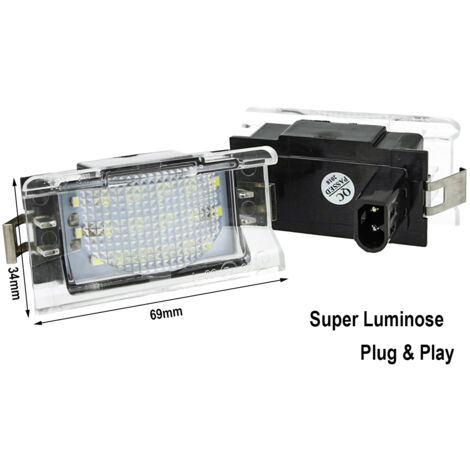 Kit Luci Targa Led BMW Serie 5 E34 Touring 1991-1996 Canbus No Errore Bianco 6000K 12V 5W (1/3)