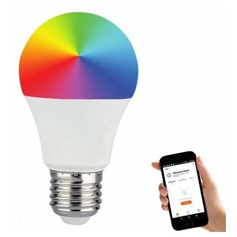 V-TAC Smart Lampada Led Bulb E27 A60 10W WiFi RGB CCT Dimmerabile